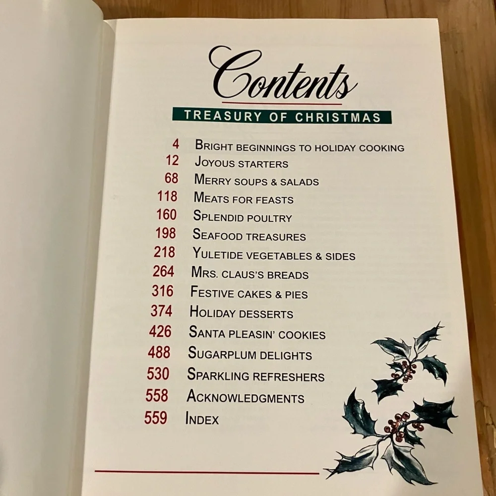 NEW Vintage Treasury of Christmas Cookbook 1995. 576 pages more than 750 recipes